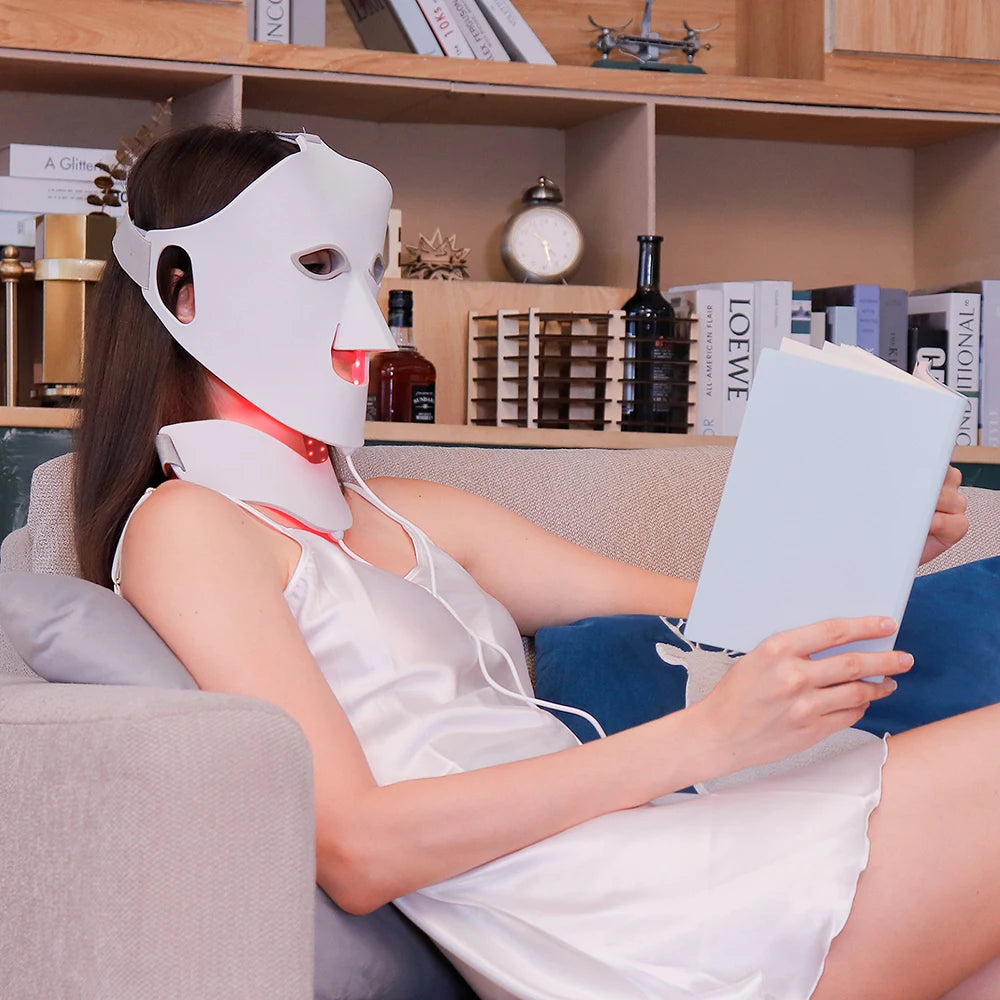 7-in-1 Advanced High-Quality Photon Rejuvenation Mask: Pro-Grade LED Therapy for Face & Neck
