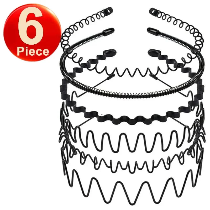 Unisex Wave Headband Set (6-Piece)