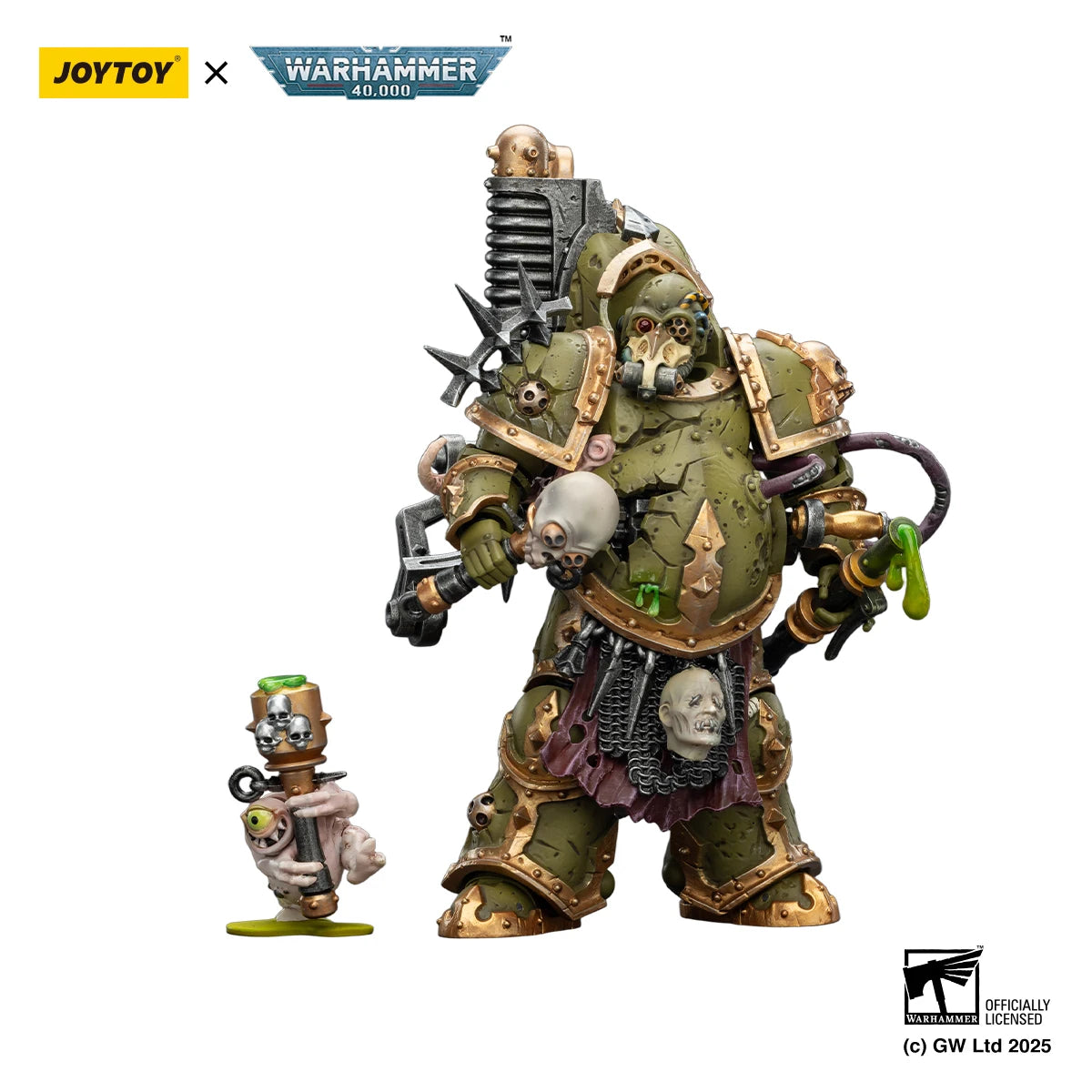 JOYTOY Warhammer 40K 1/18 Death Guard — Foul Blightspawn & Lord of Virulence