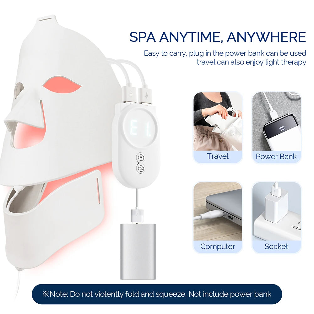 7-in-1 Advanced High-Quality Photon Rejuvenation Mask: Pro-Grade LED Therapy for Face & Neck