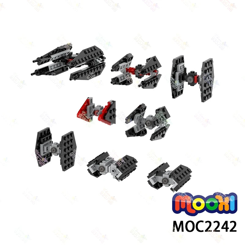 286PCS TIE Fighter MOC Building Blocks