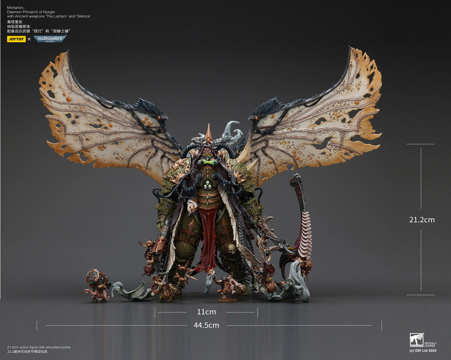 JOYTOY Warhammer 40K 1/18 Mortarion & Death Guard