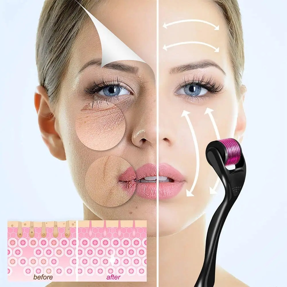 Precision Titanium Derma Roller for Face & Scalp