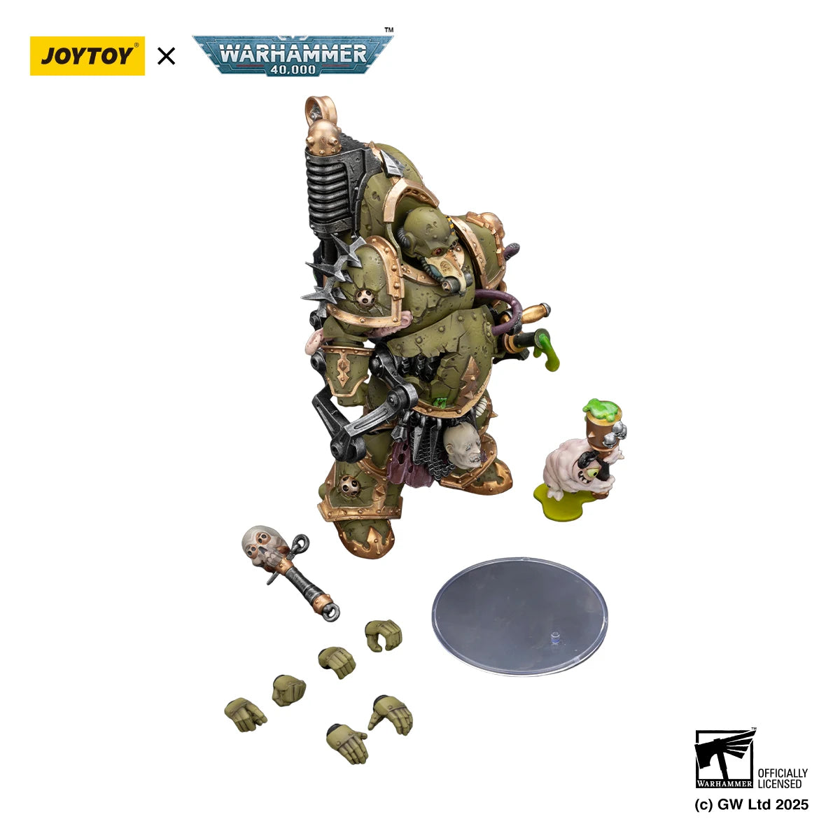 JOYTOY Warhammer 40K 1/18 Death Guard — Foul Blightspawn & Lord of Virulence