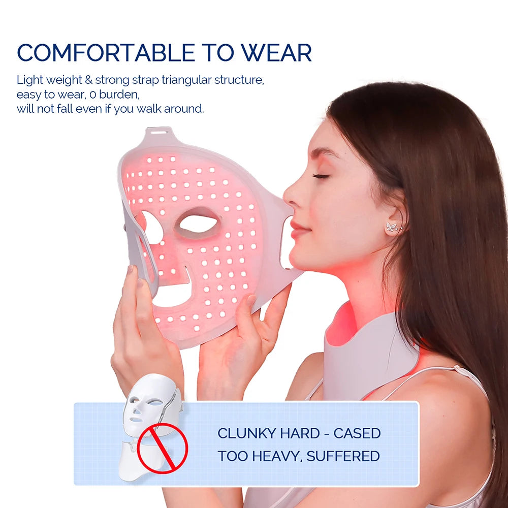 7-in-1 Advanced High-Quality Photon Rejuvenation Mask: Pro-Grade LED Therapy for Face & Neck