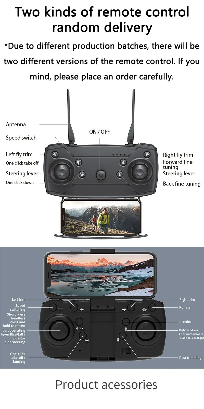 E88Pro 4K Drone WiFi FPV