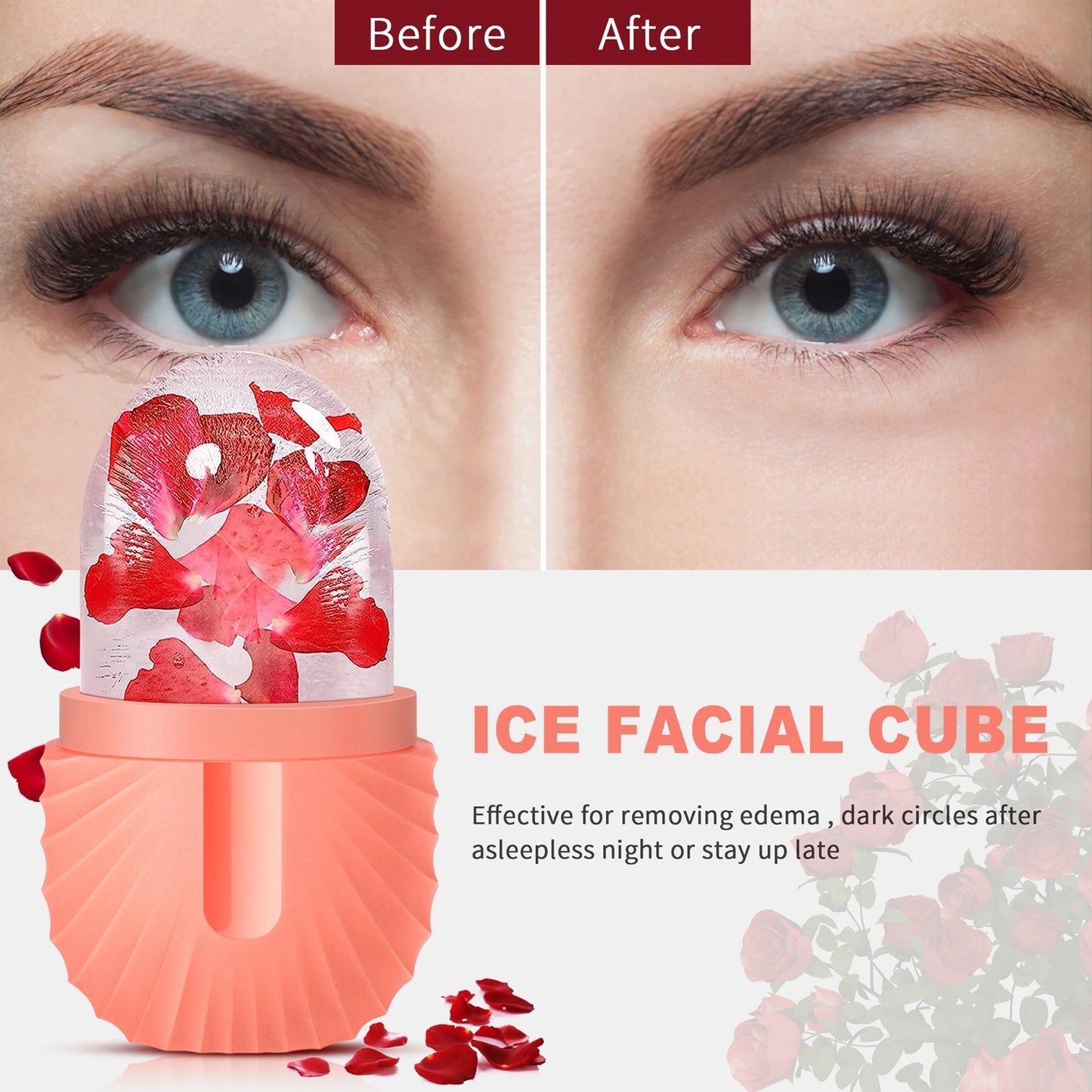 Instant Depuffing Facial Ice Mold - 100% Leak-Proof Silicone