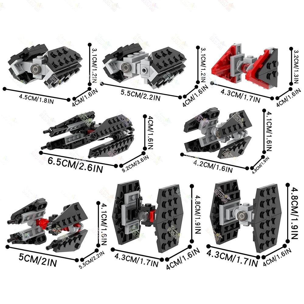 286PCS TIE Fighter MOC Building Blocks