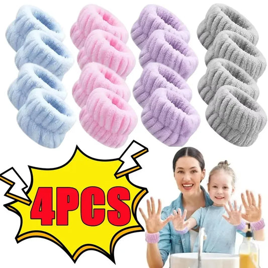 Ultra-Absorbent Skincare Wristbands (No-Mess Cleansing)