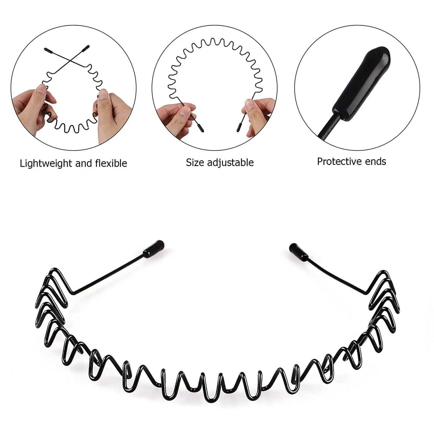 Unisex Wave Headband Set (6-Piece)