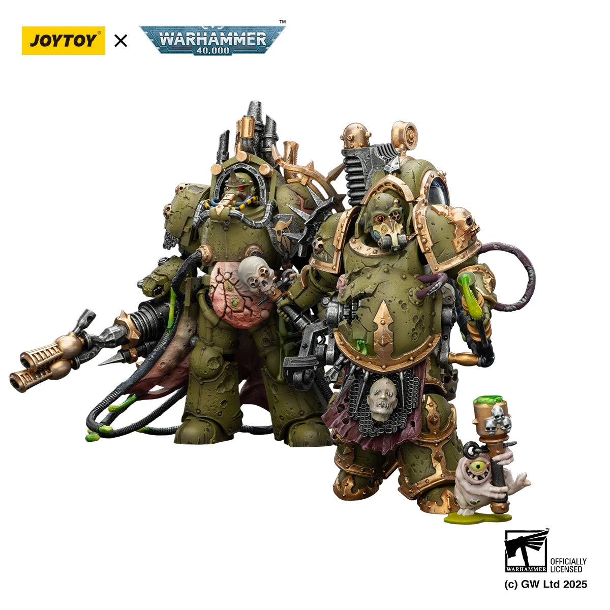 JOYTOY Warhammer 40K 1/18 Death Guard — Foul Blightspawn & Lord of Virulence