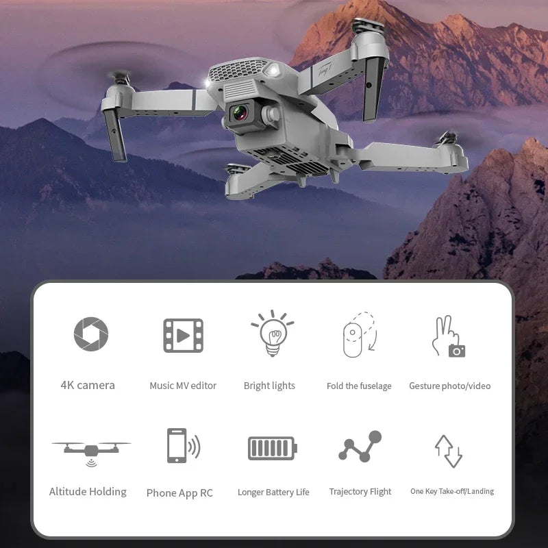 E88Pro 4K Drone WiFi FPV