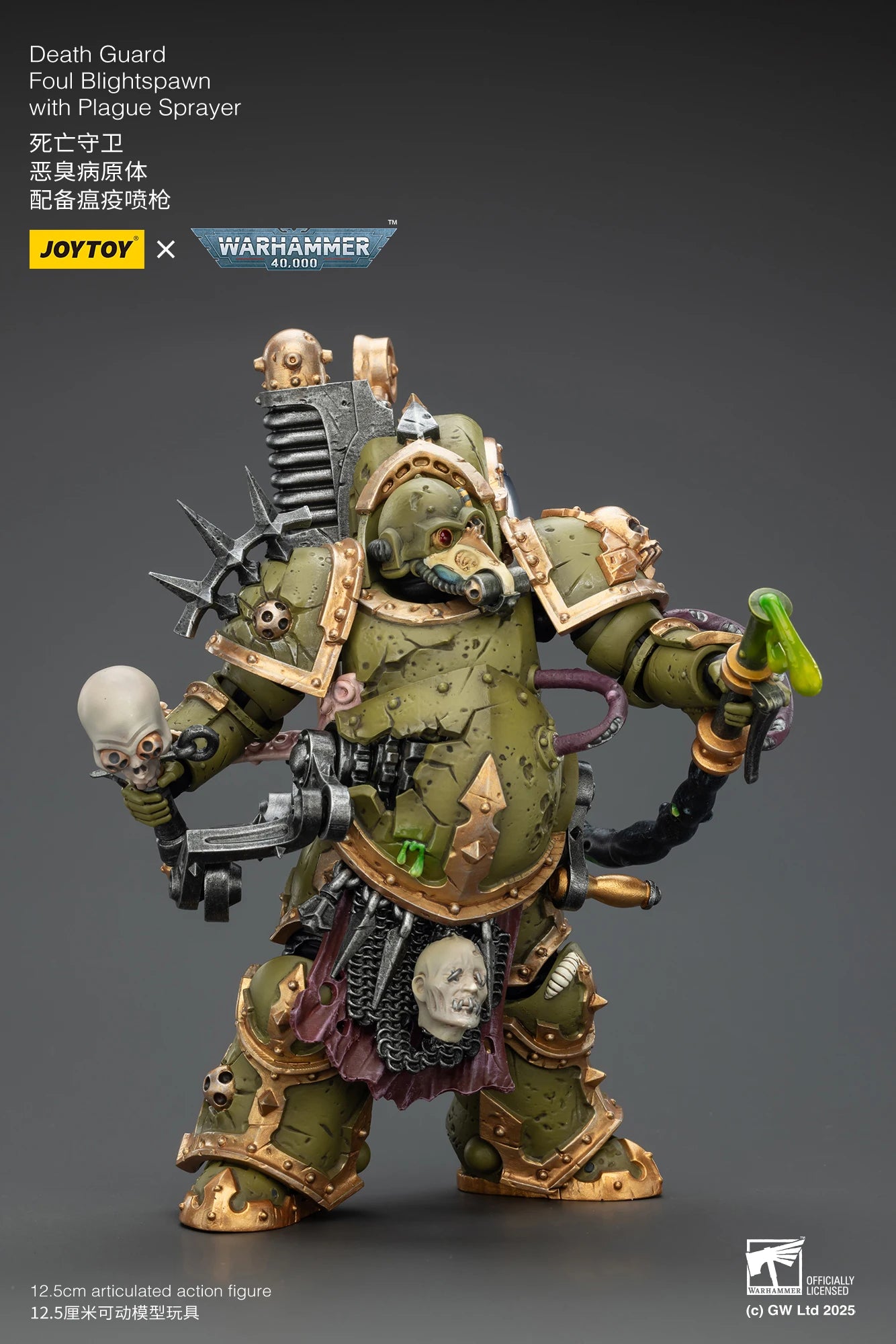 JOYTOY Warhammer 40K 1/18 Death Guard — Foul Blightspawn & Lord of Virulence